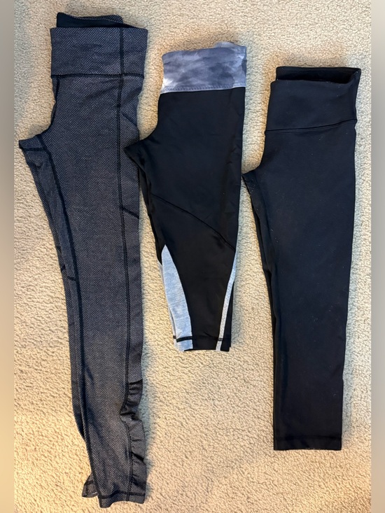 lululemon athletica Pants - lululemon athletica Black and Gray Women's Leggings Trio